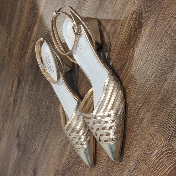 New! Franco Sarto Rian Gold Pumps - Women's size 8 - Picture 7 of 8